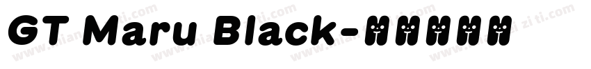 GT Maru Black字体转换